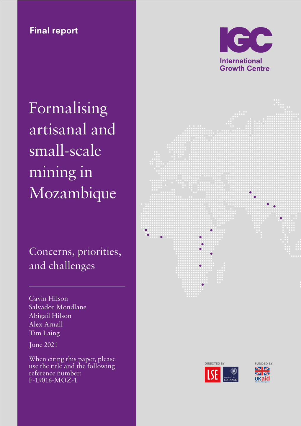 Formalising Artisanal and Small-Scale Mining in Mozambique