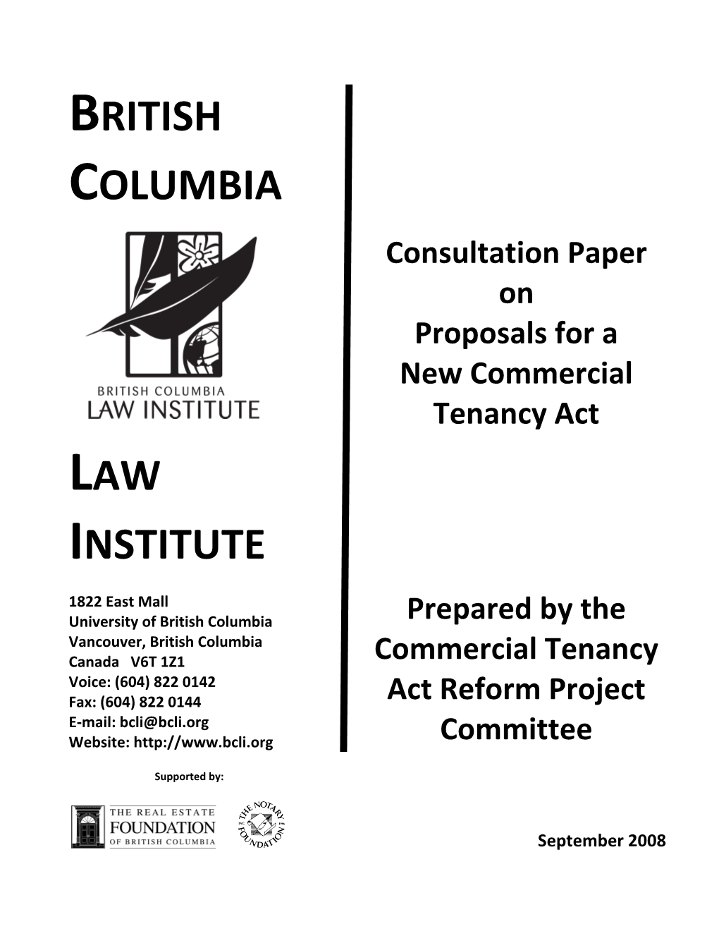 2008-09-30 Commercial Tenancy Act