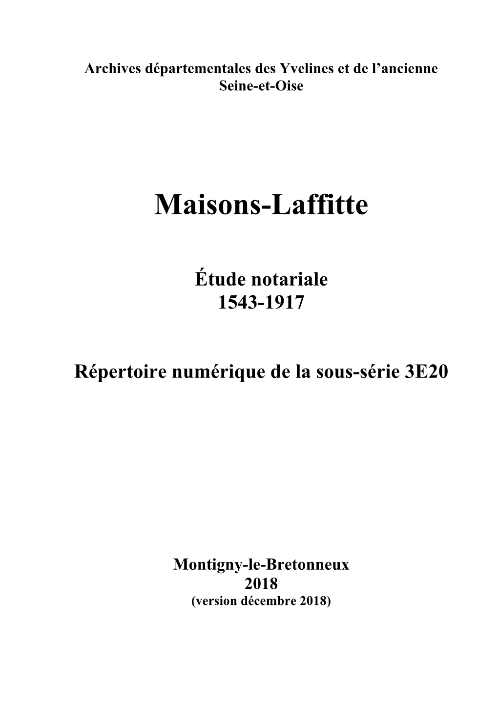 Maisons-Laffitte