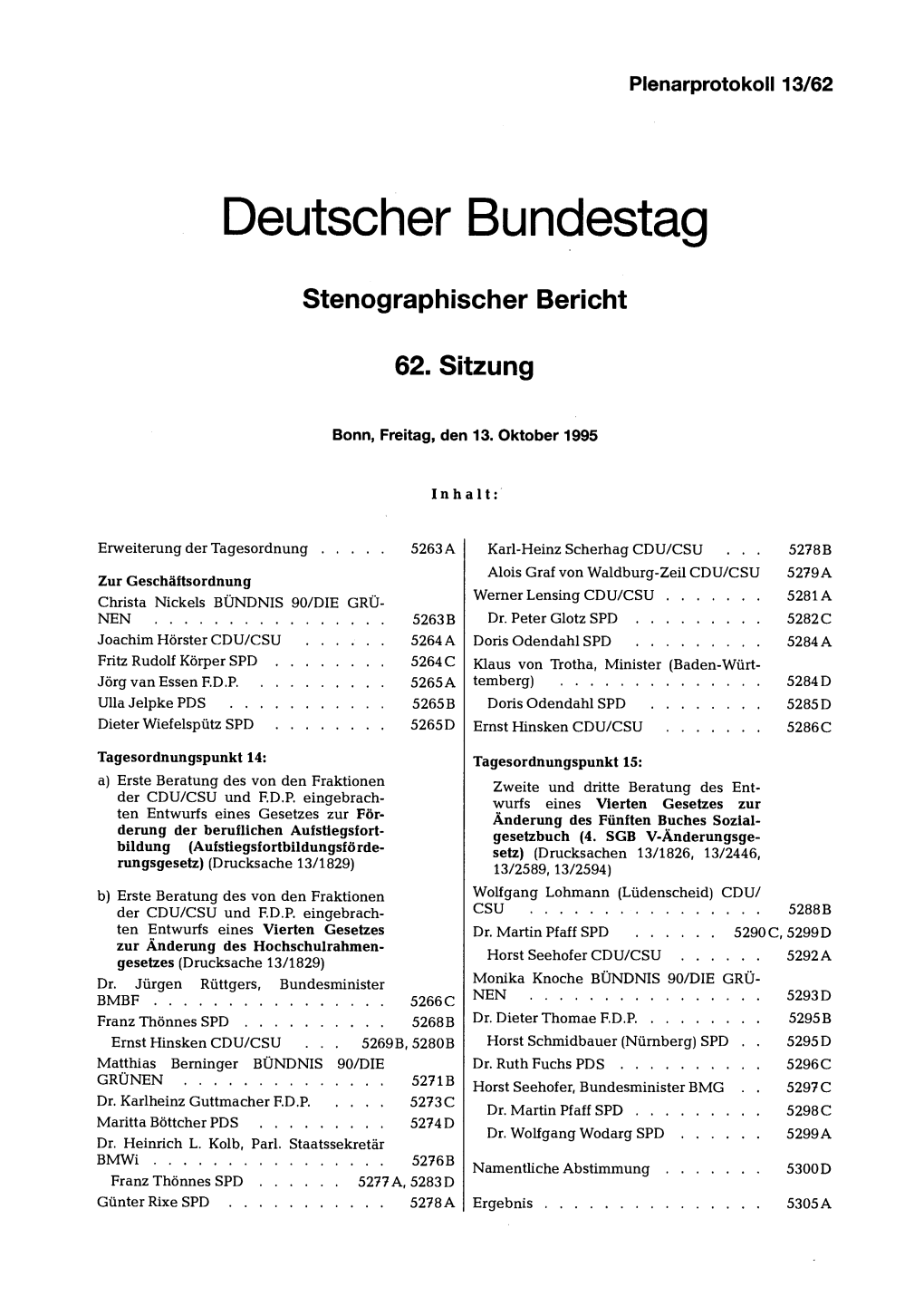 Ernst Hinsken CDU/CSU � 5286 C
