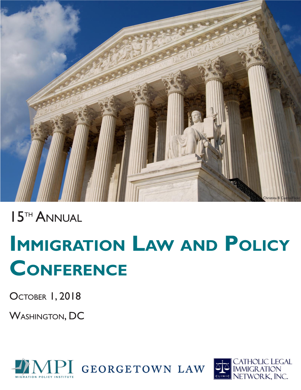 15Th Annual Immigration Law and Policy Conference Program