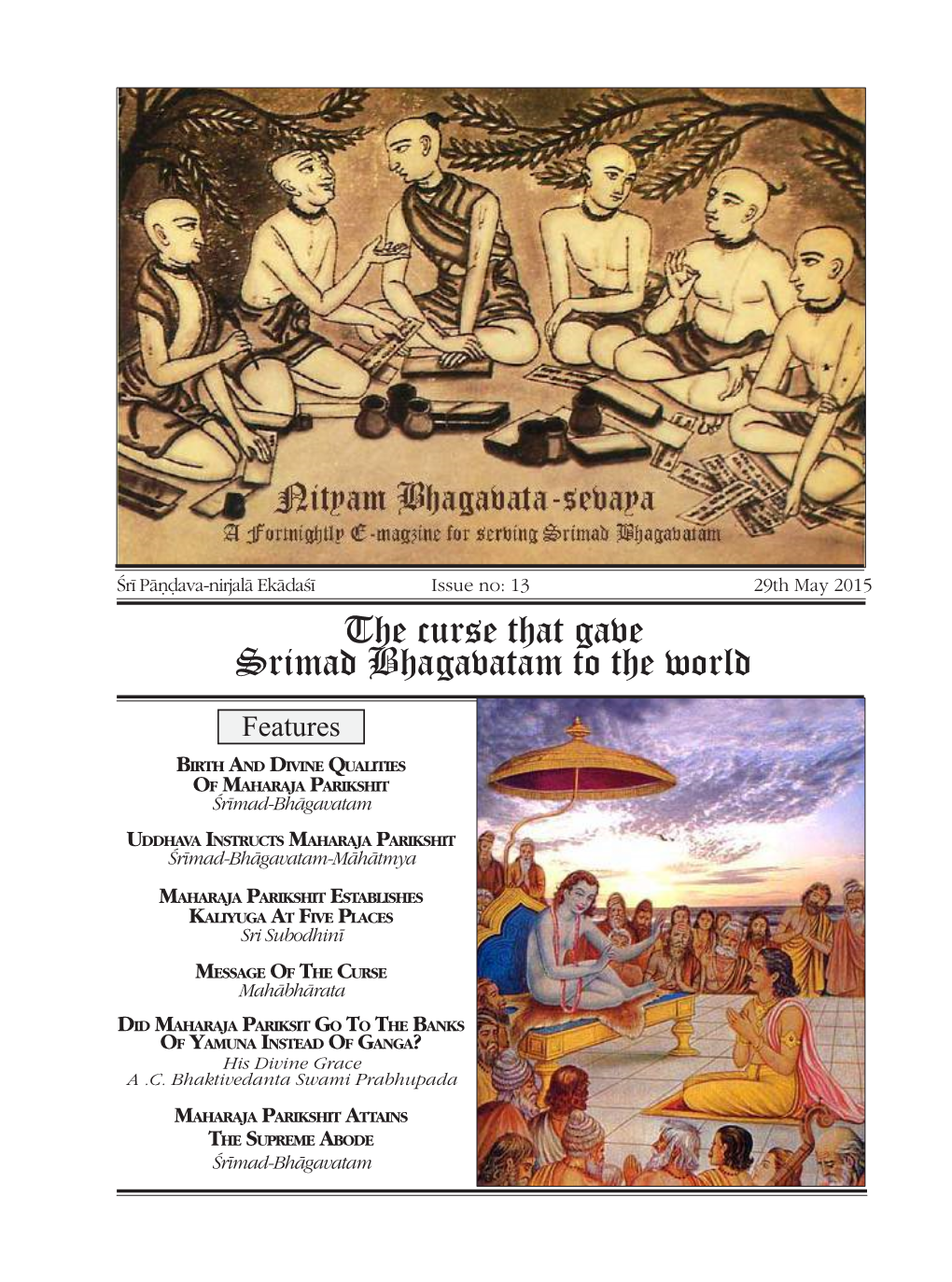 The Curse That Gave Srimad Bhagavatam to the World