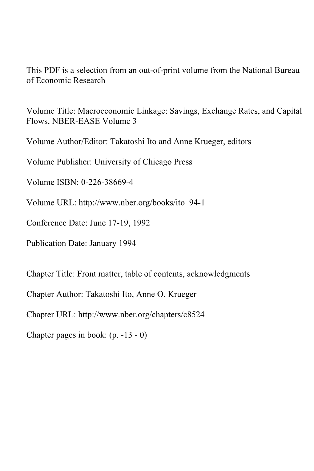 Front Matter, Table of Contents, Acknowledgments