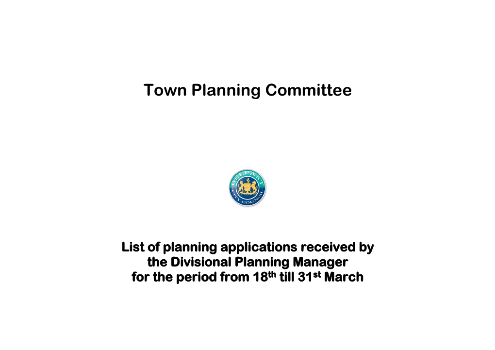 Town Planning Committee