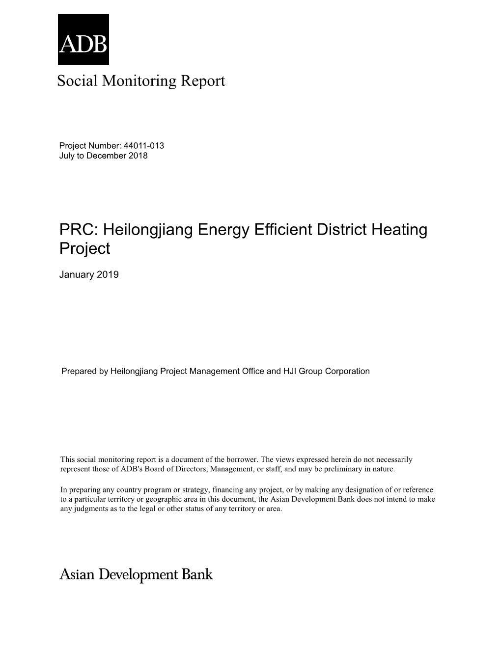 44011-013: Heilongjiang Energy Efficient District Heating Project