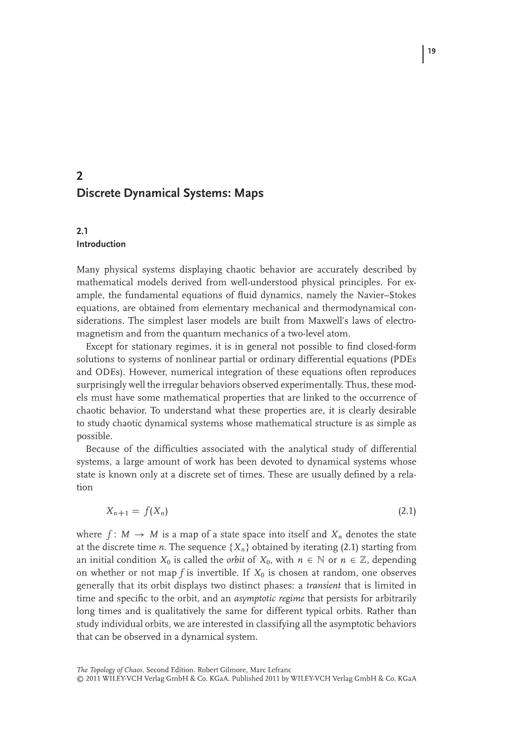 2 Discrete Dynamical Systems: Maps