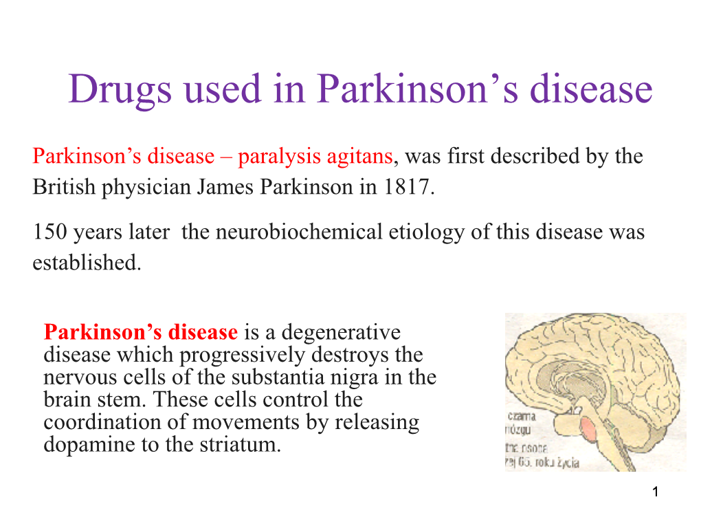 Parkinson's Disease in the United States