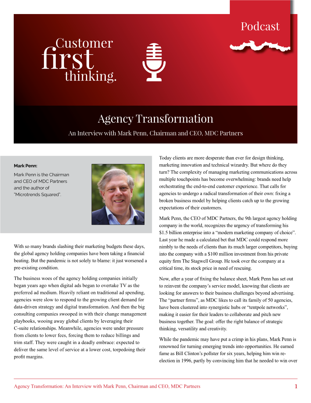 Podcast Agency Transformation