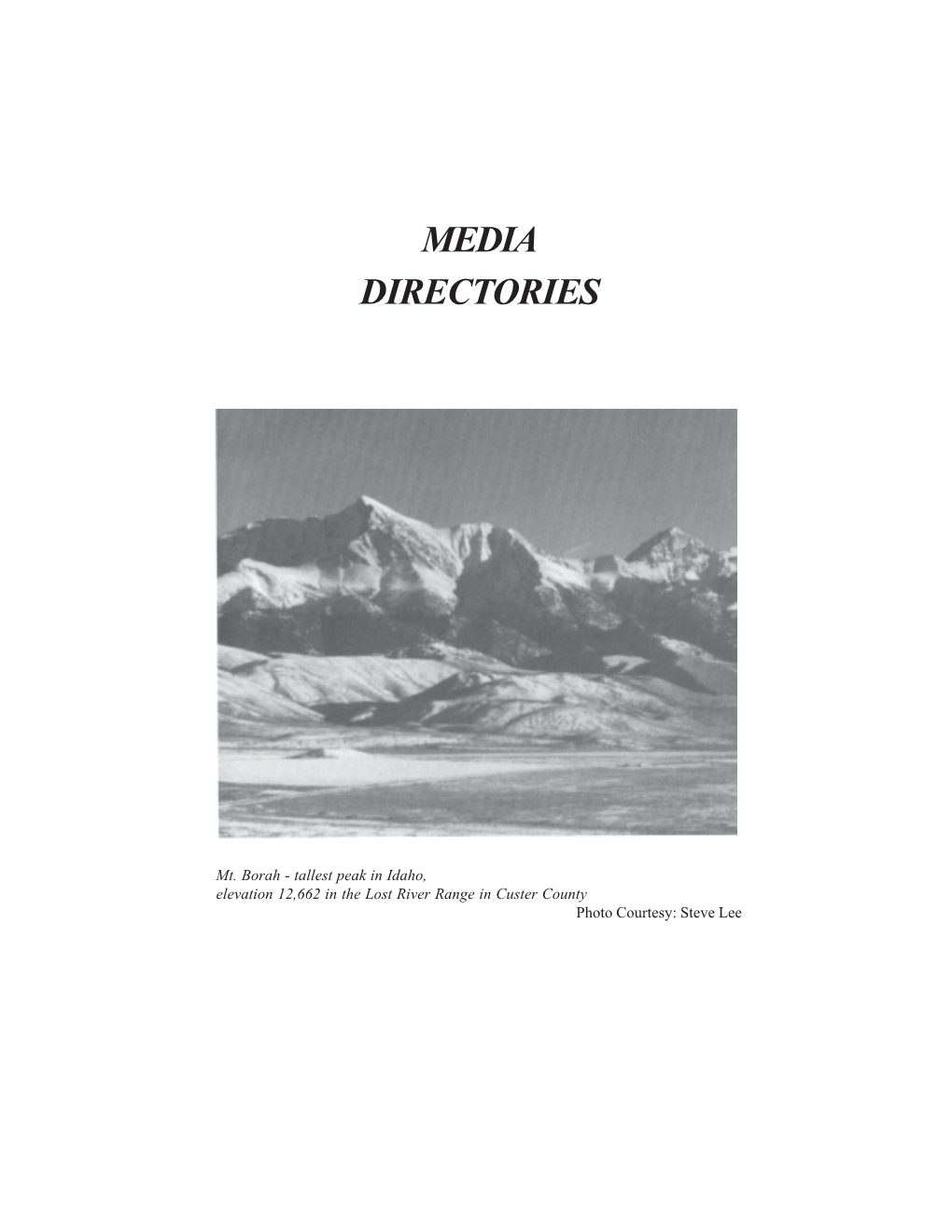 Media Directories