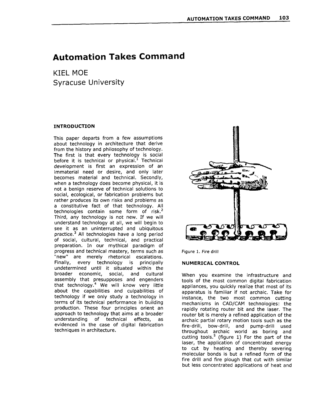 Automation Takes Command 103