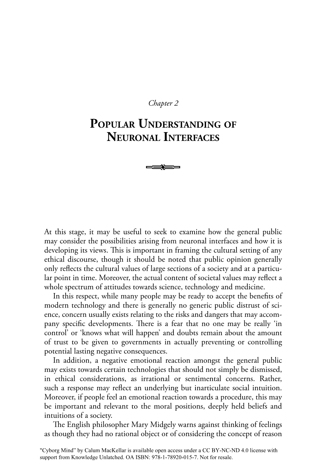 Chapter 2. Popular Understanding of Neuronal Interfaces