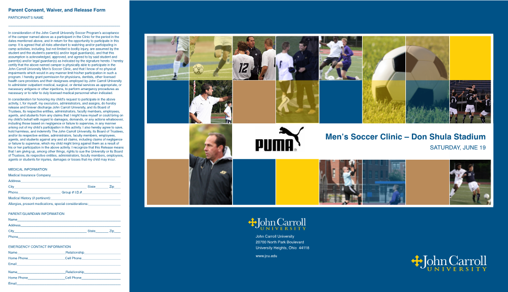 Men's Soccer Clinic – Don Shula Stadium