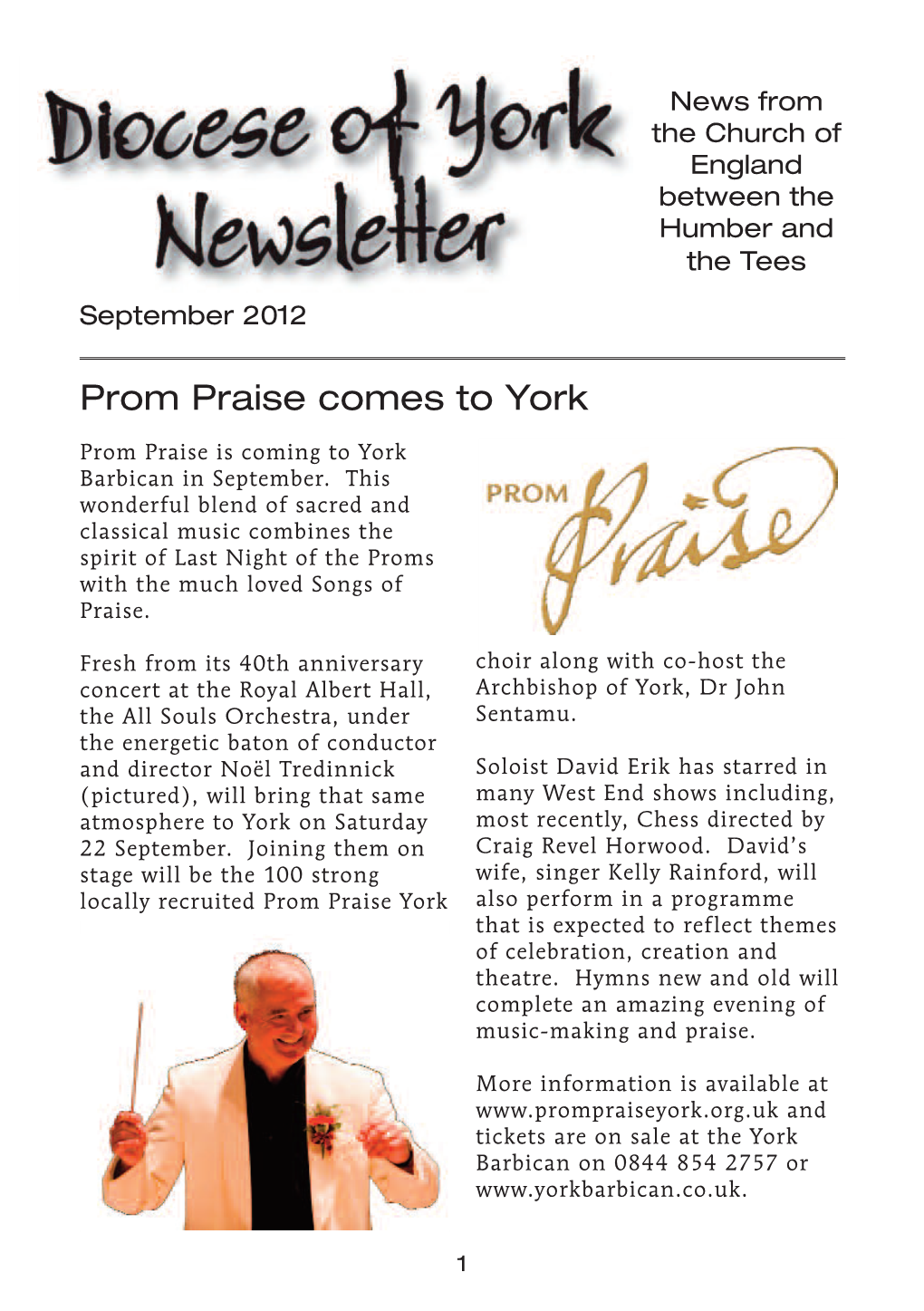 Prom Praise Comes to York