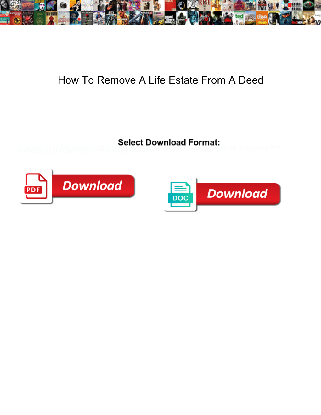 How to Remove a Life Estate from a Deed