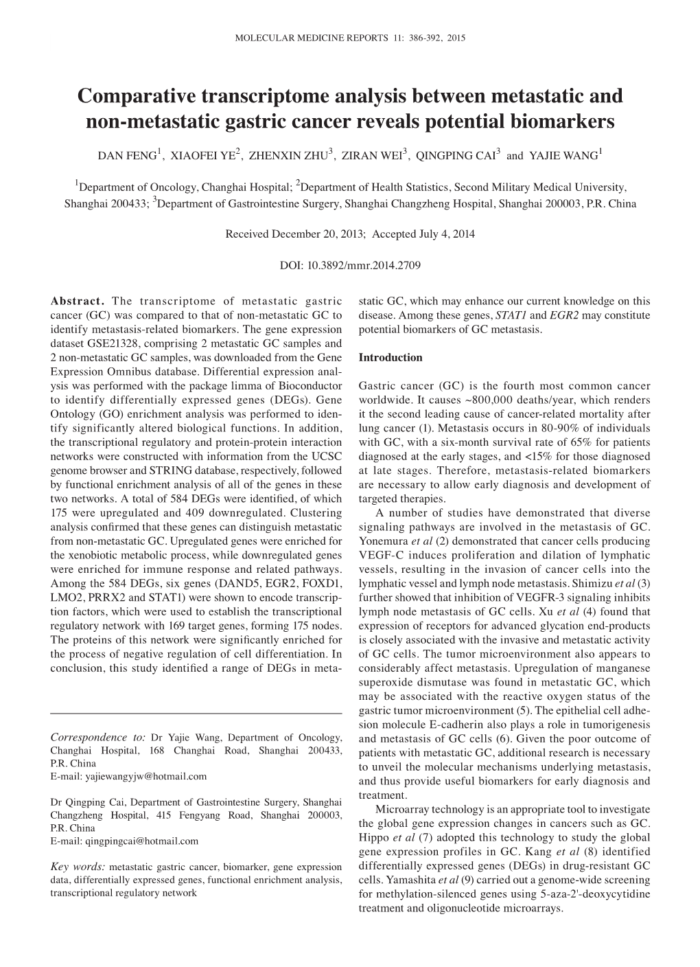 Downloaded from the Gene Introduction Expression Omnibus Database