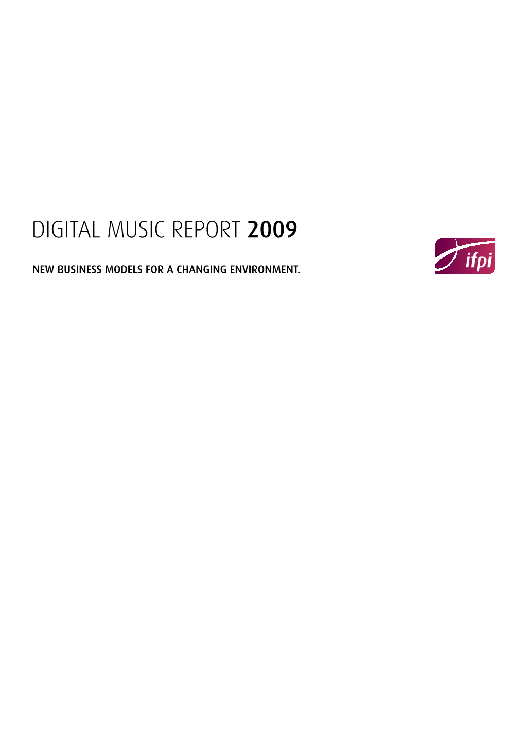 Digital Music Report 2009