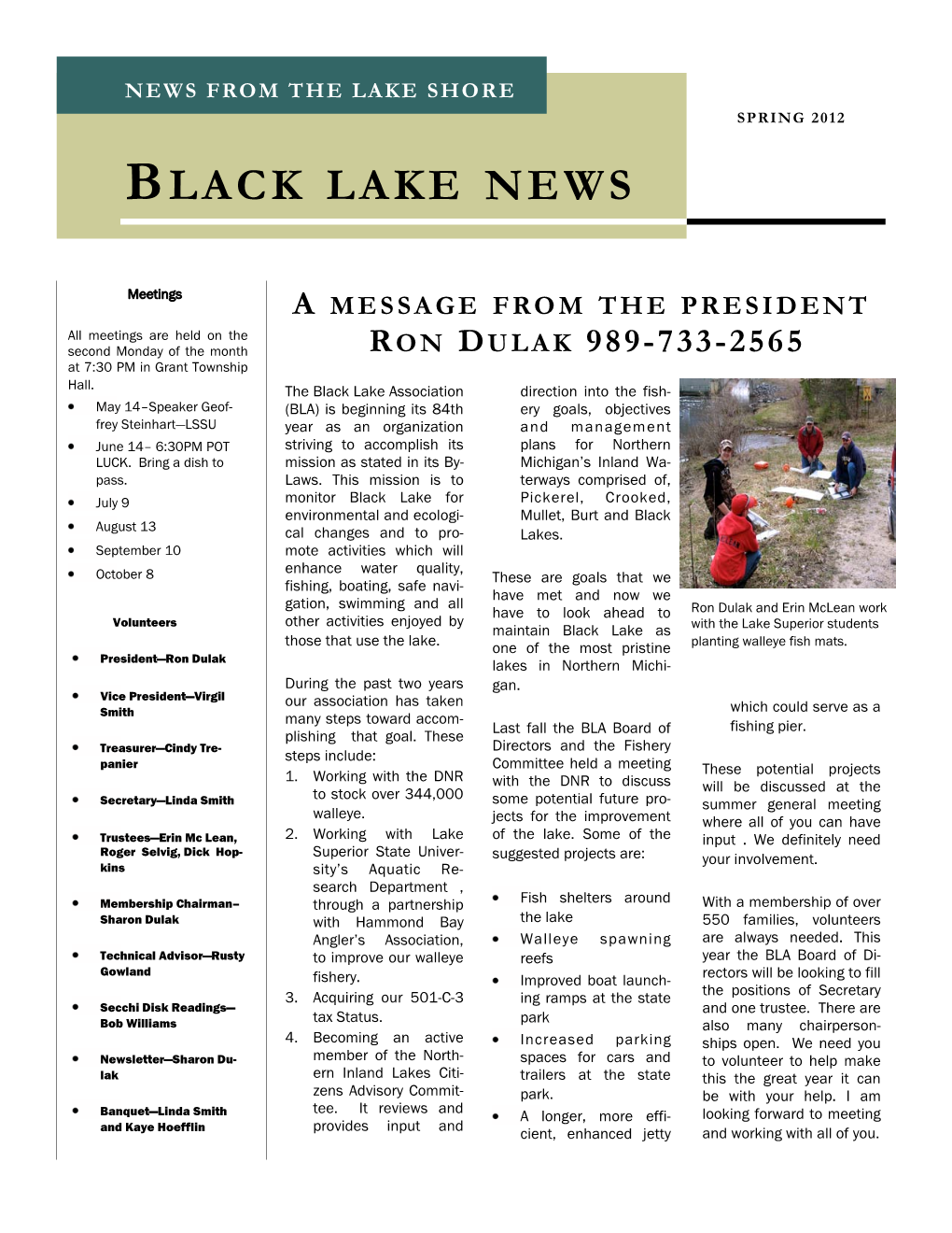 Black Lake News