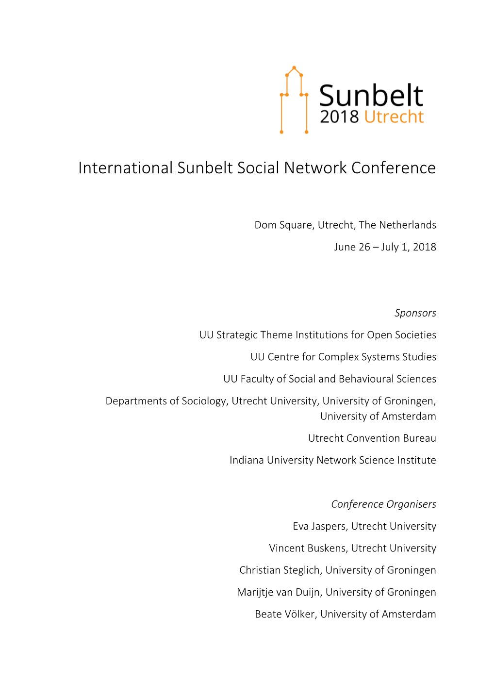 International Sunbelt Social Network Conference