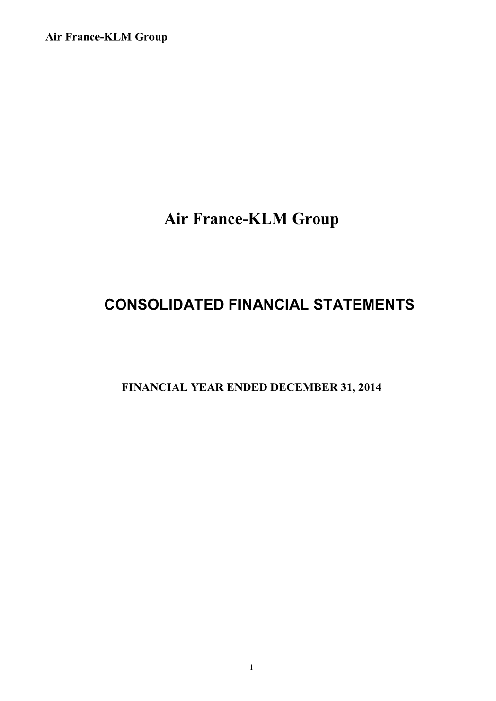 Consolidated Financial Statements