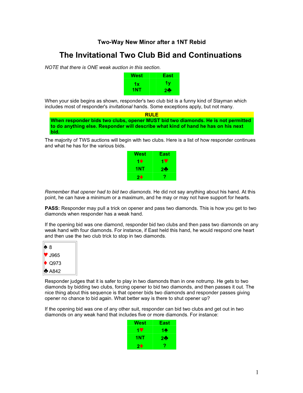 Two-Way New Minor Forcing After a 1NT Rebid