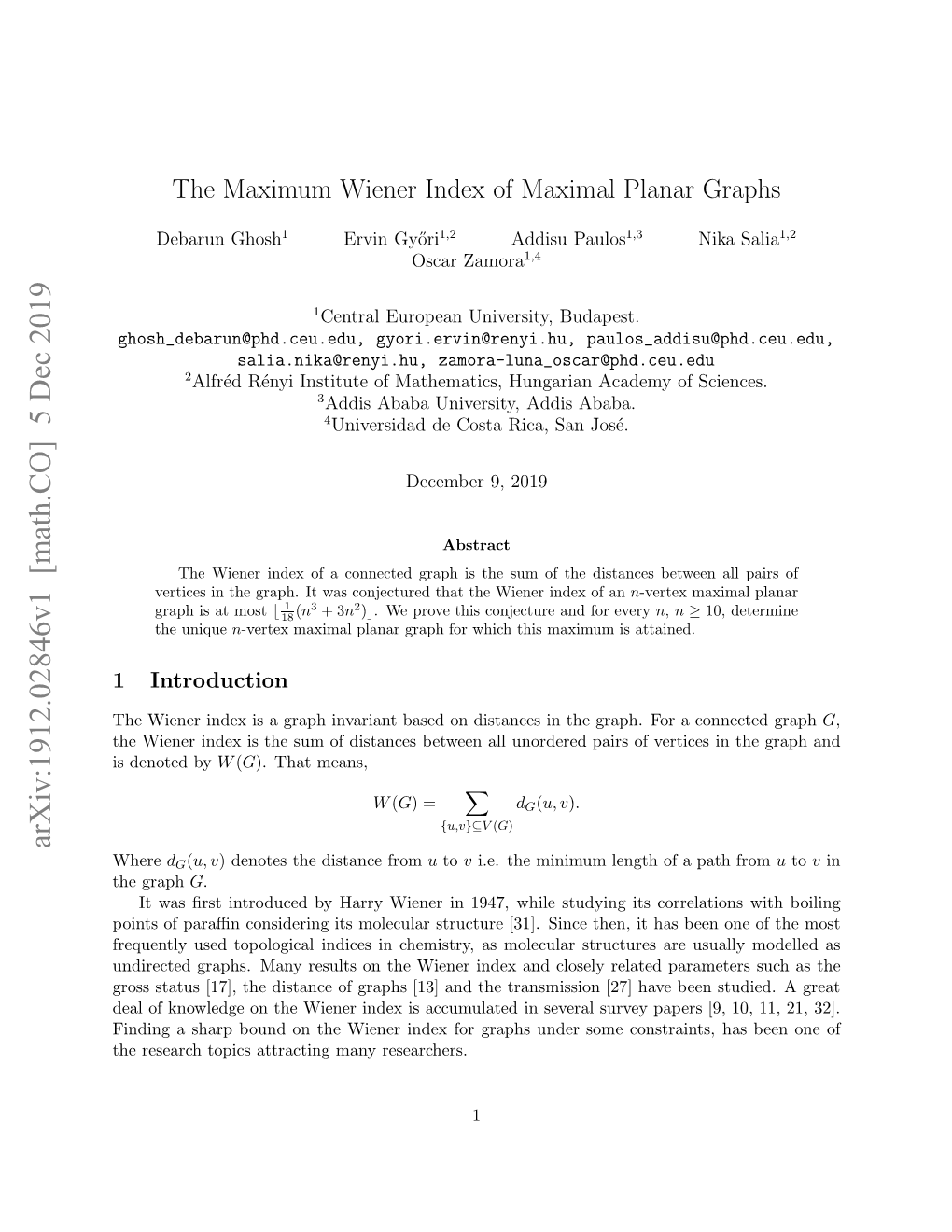 The Maximum Wiener Index of Maximal Planar Graphs