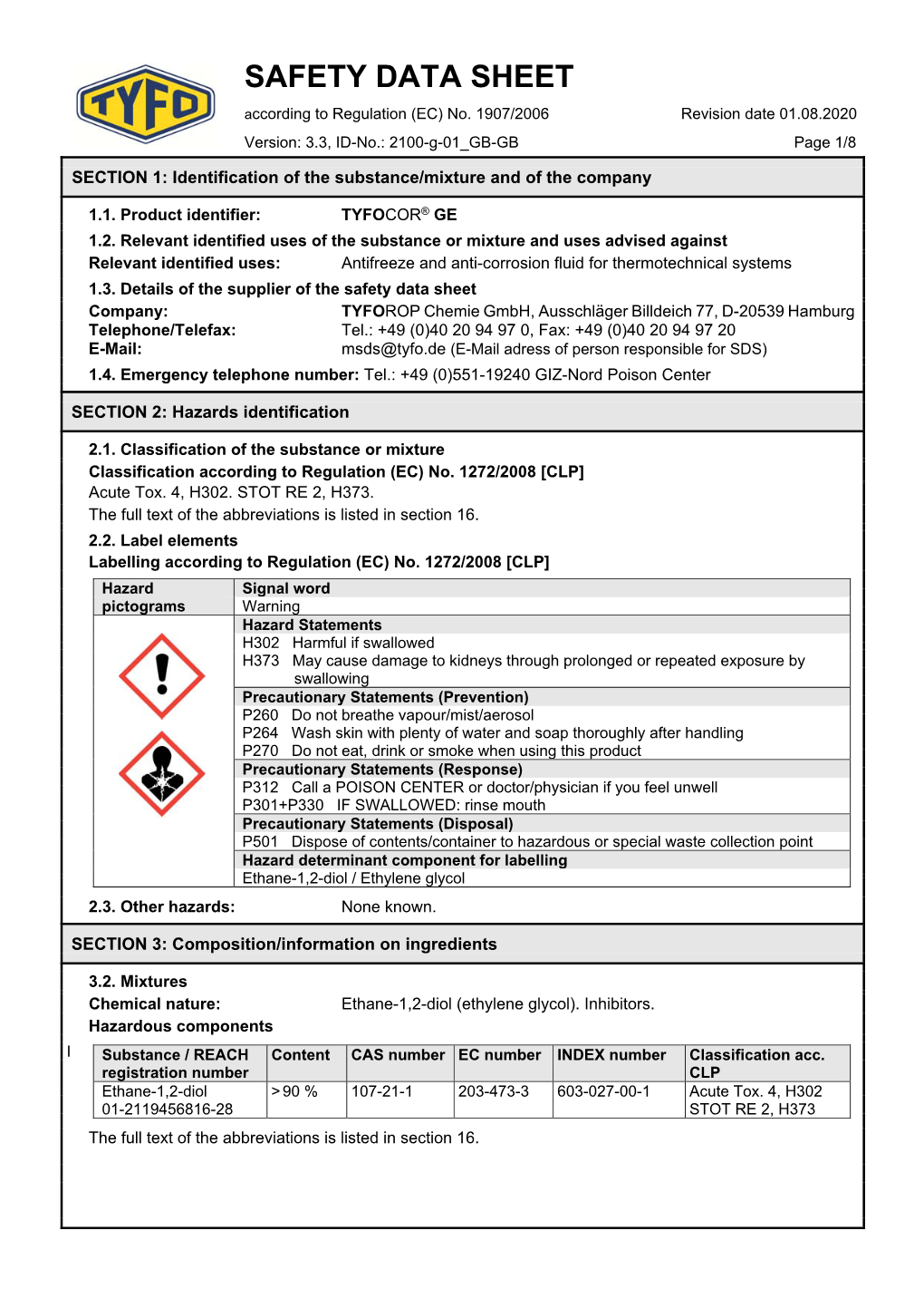 Safety Data Sheet