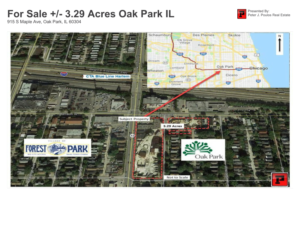 For Sale +/- 3.29 Acres Oak Park IL Peter J