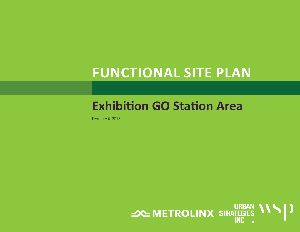 Functional Site Plan for Exhibition GO
