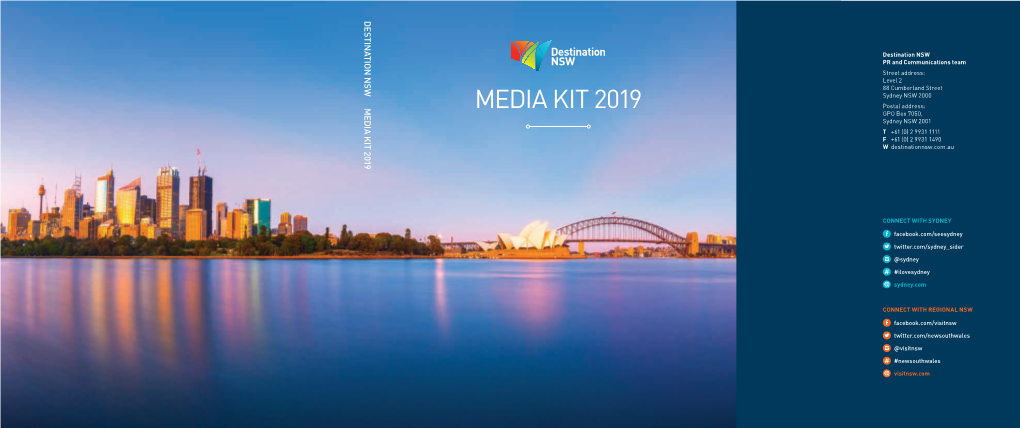 Media Kit 2019 Kit Media Nsw Destination