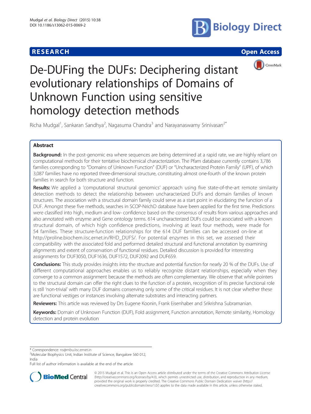 Deciphering Distant Evolutionary Relationships of Domains Of