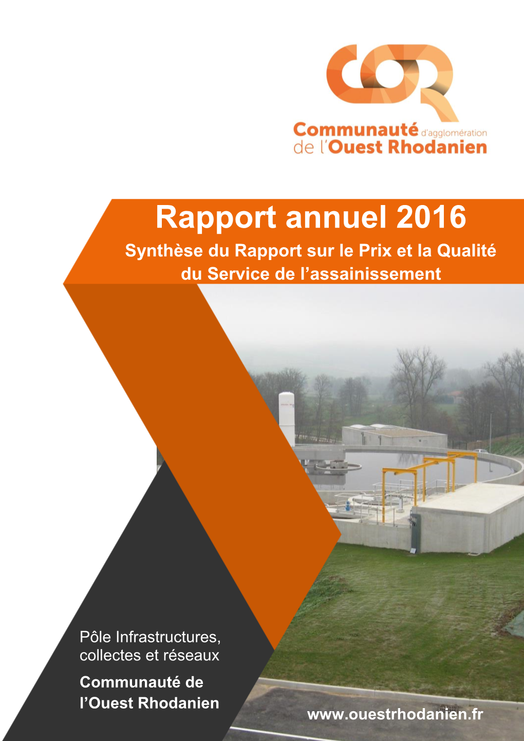 Rapport Annuel 2016 Synthèse Du Rapport Sur Le Prix Et La Qualité Du Service De L’Assainissement