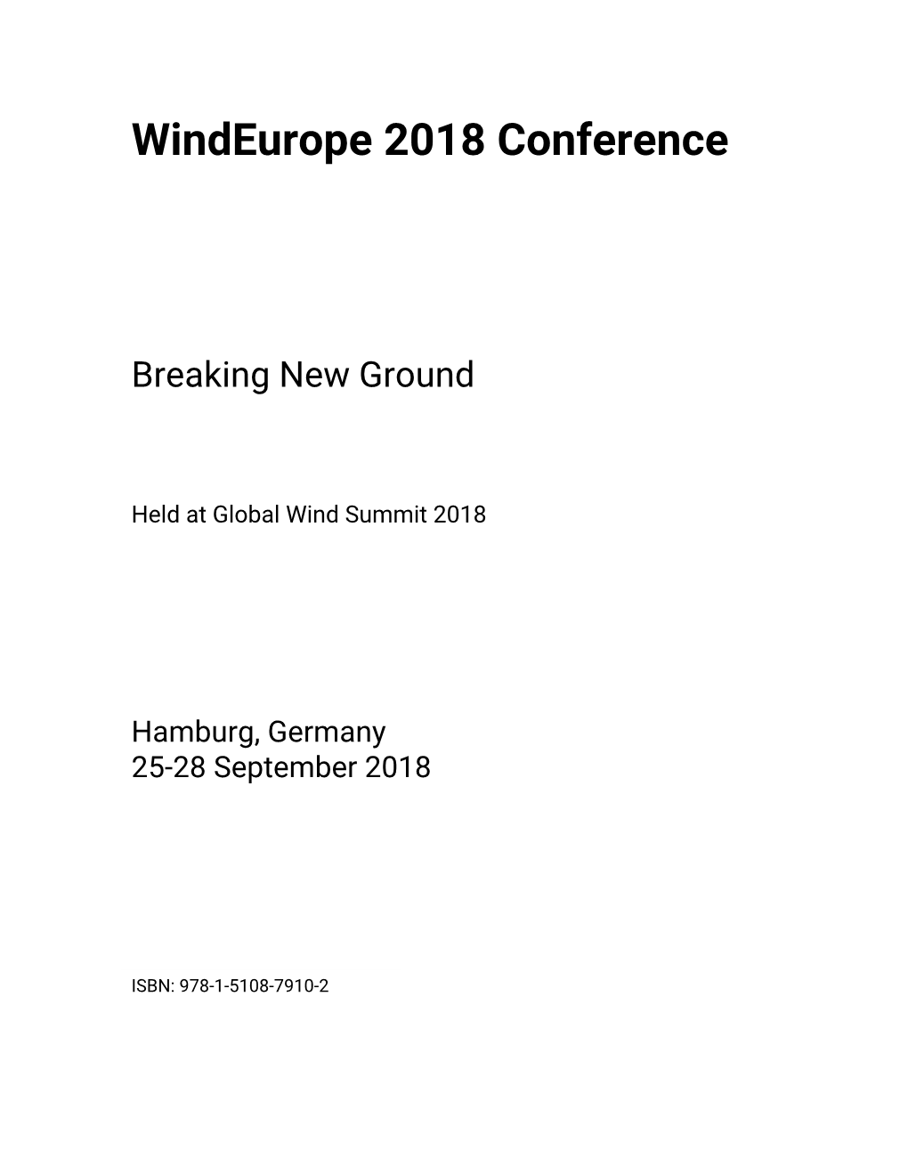 Windeurope 2018 Conference