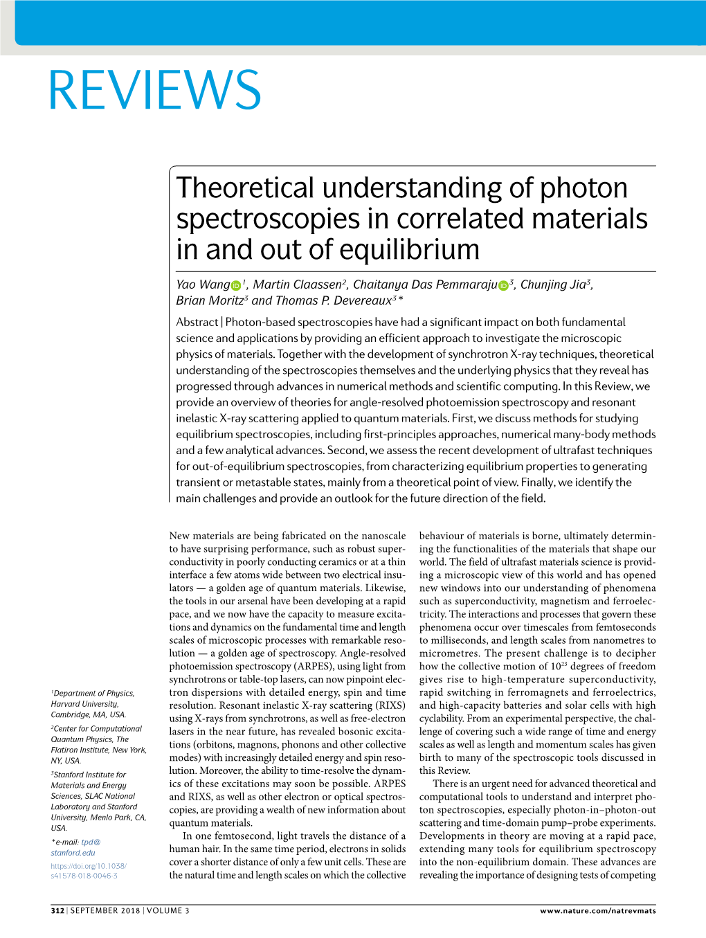Theoretical Understanding of Photon Spectroscopies in Correlated Materials in and out of Equilibrium