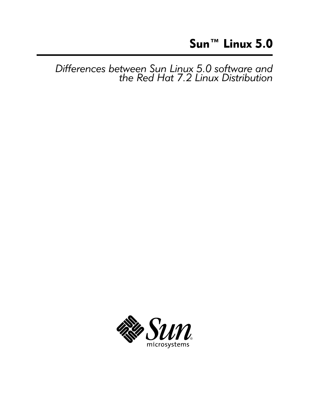 Sun™ Linux 5.0