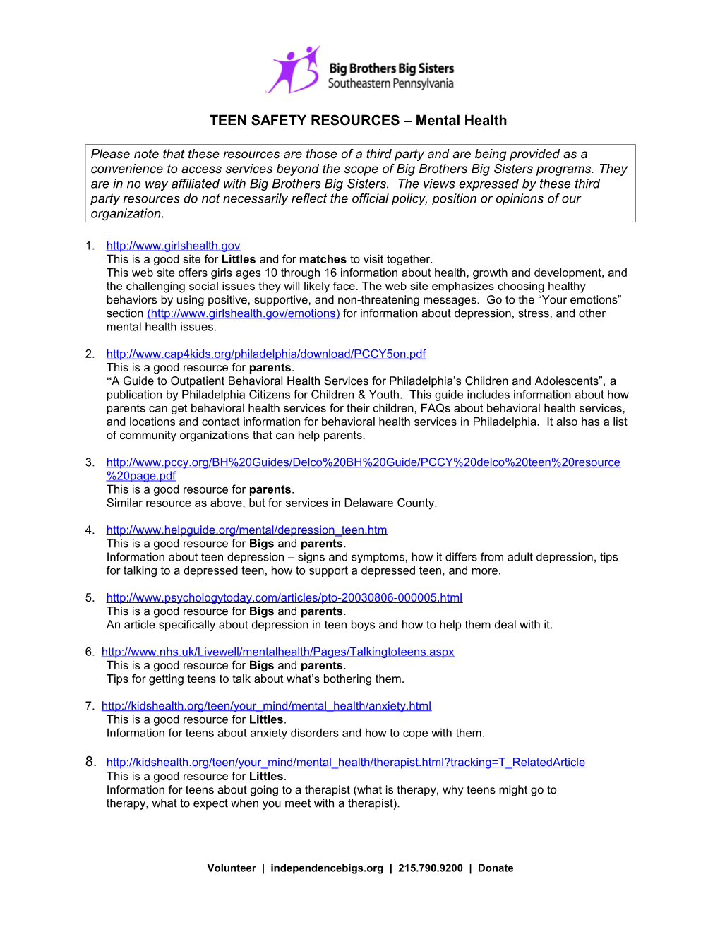 TEEN SAFETY RESOURCES Self-Esteem s1