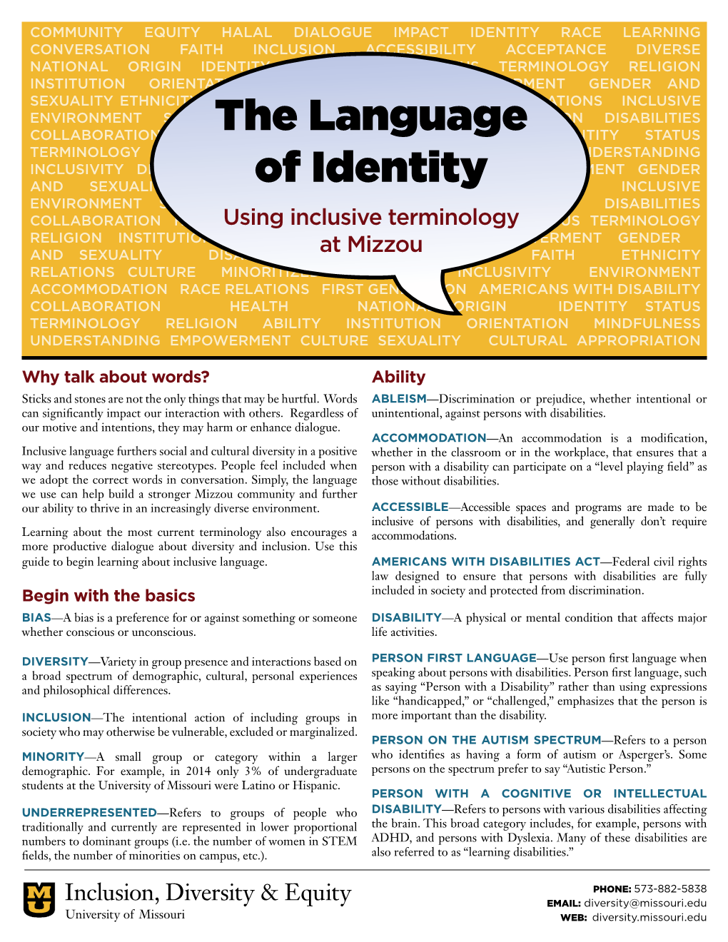 The Language of Identity