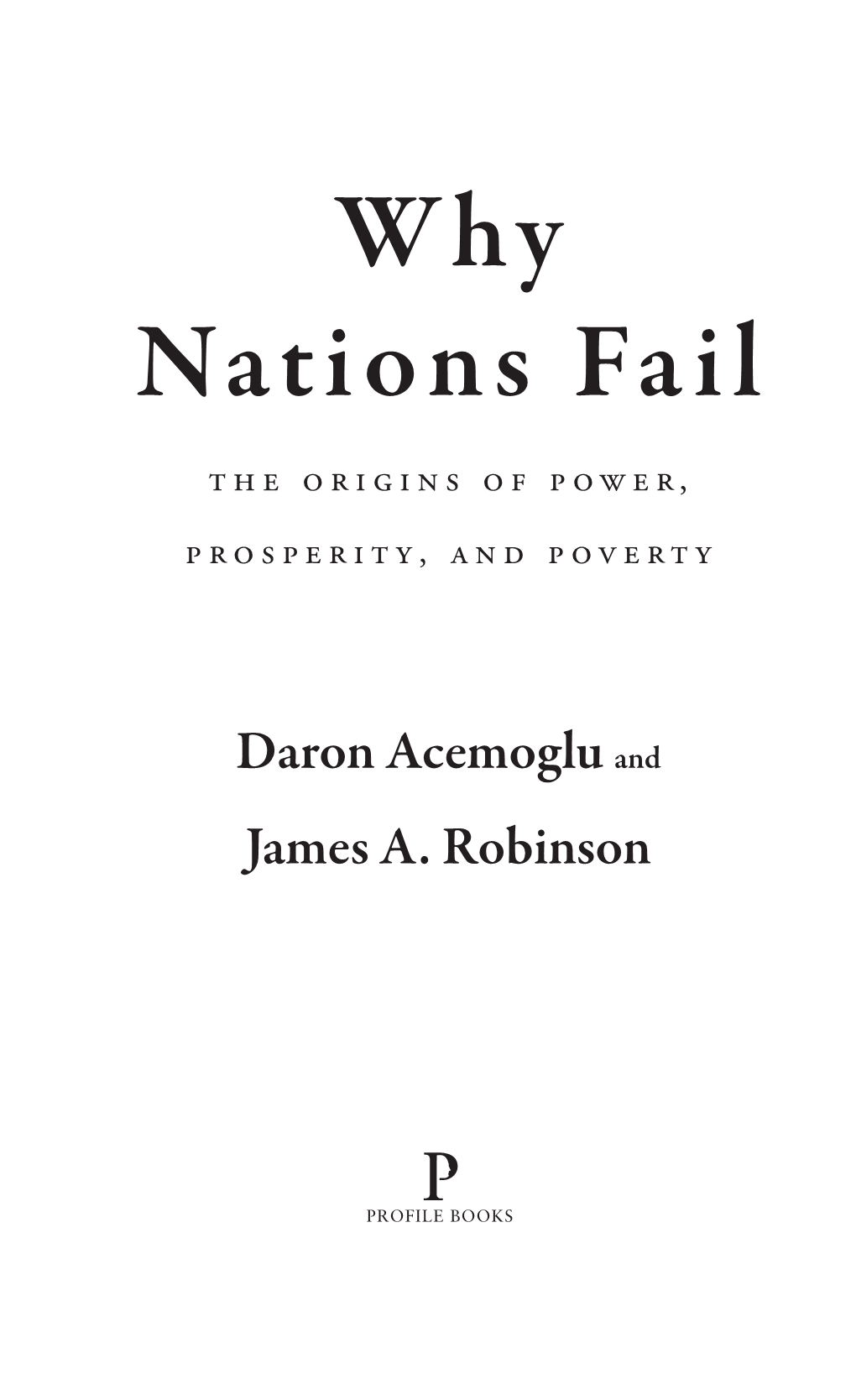 Why Nations Fail