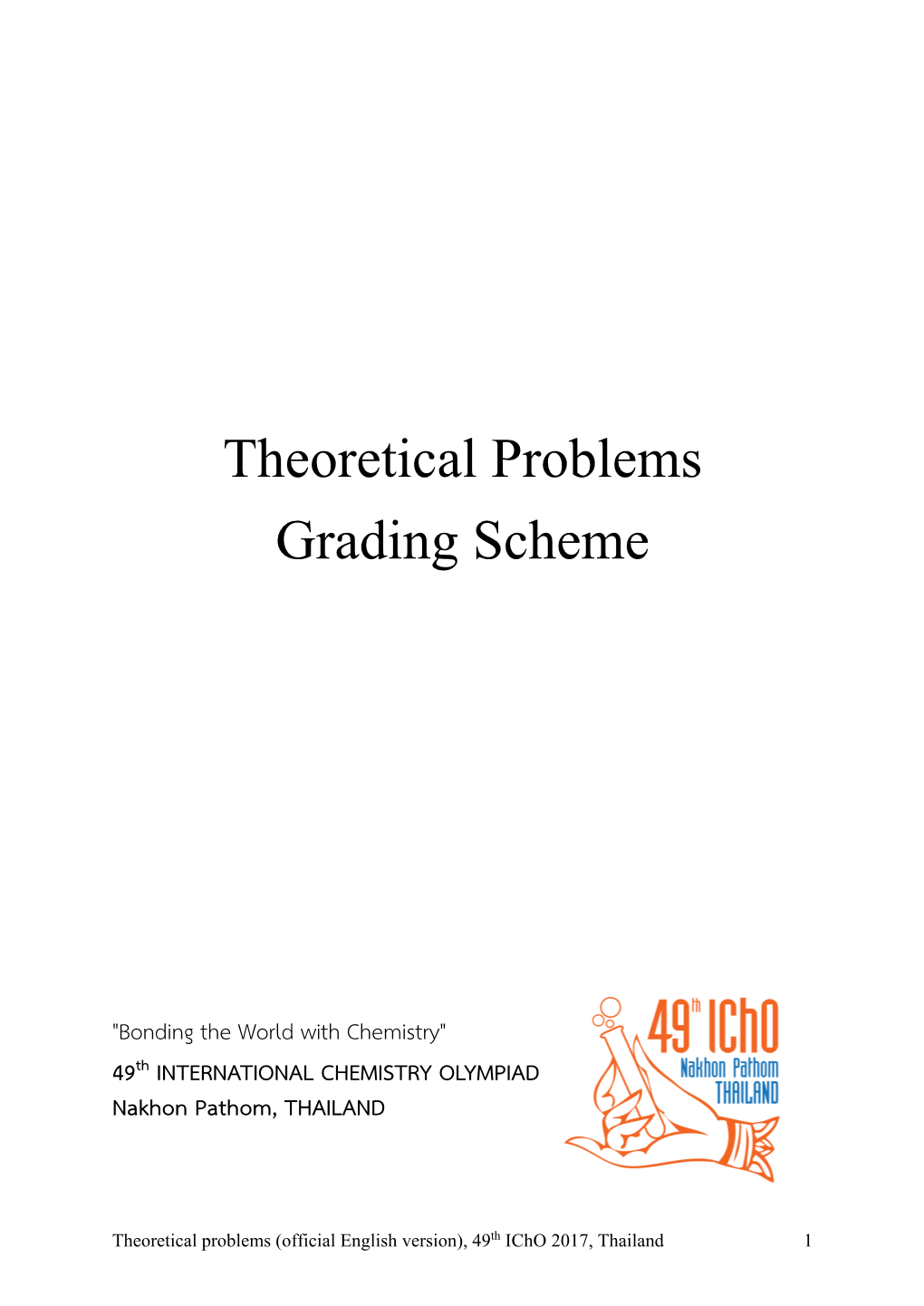 Theoretical Problems Grading Scheme