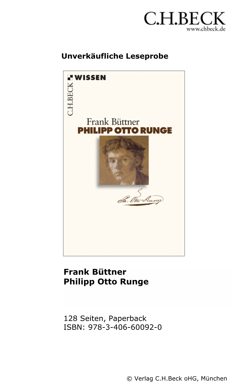 Frank Büttner Philipp Otto Runge