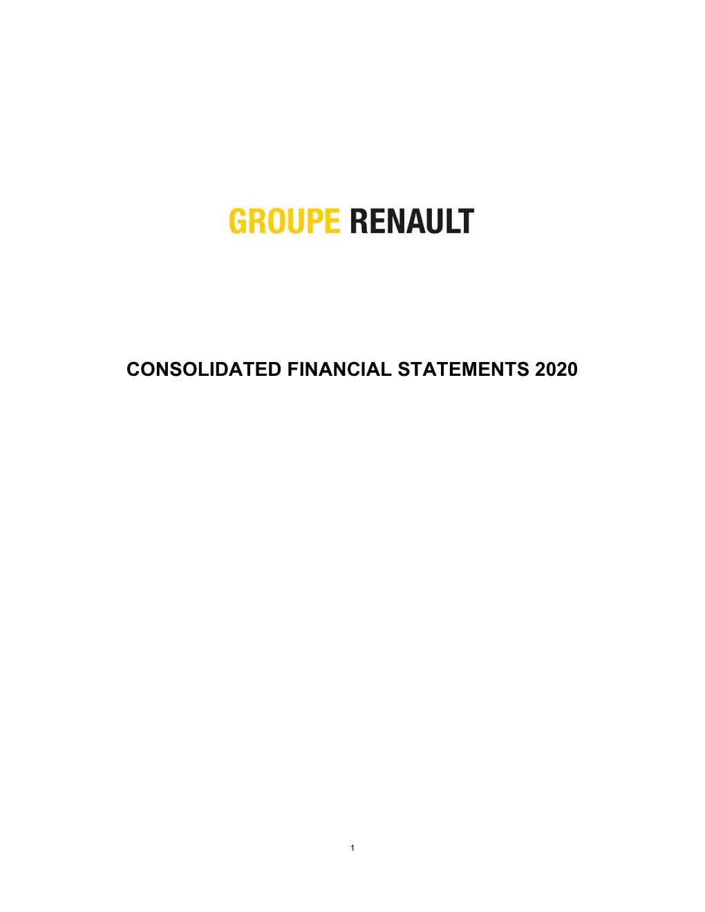Consolidated Financial Statements 2020