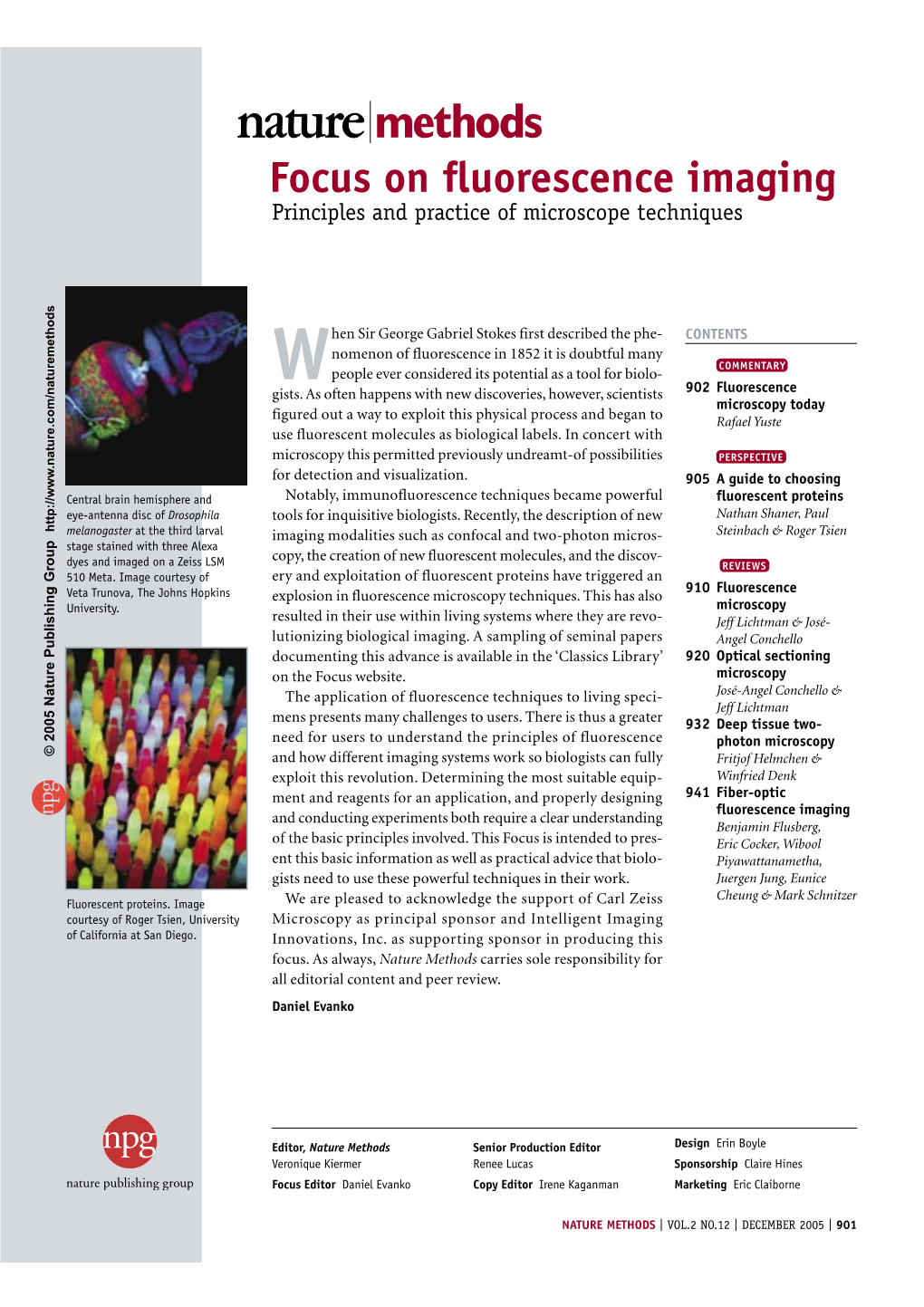 Focus on Fluorescence Imaging