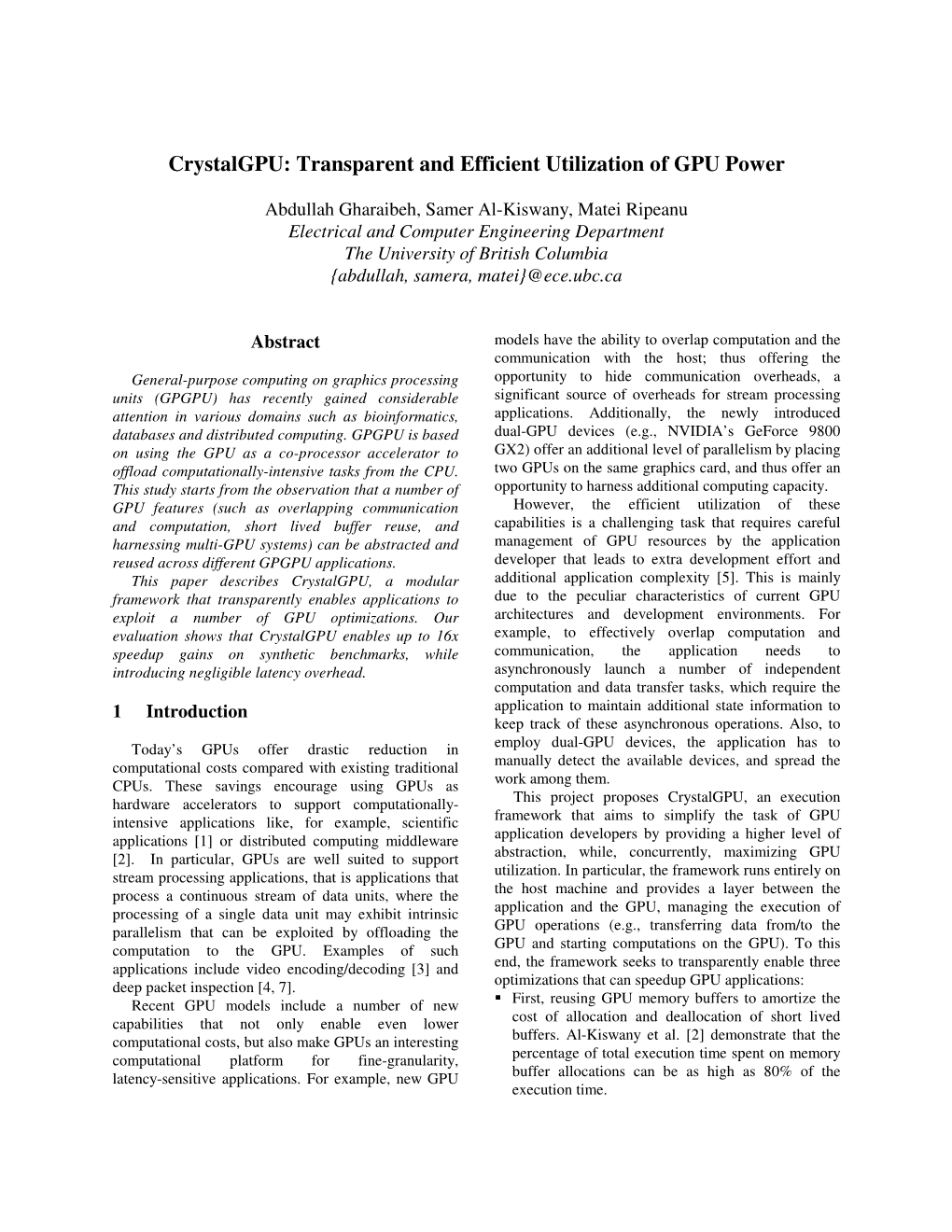 Transparent and Efficient Utilization of GPU Power