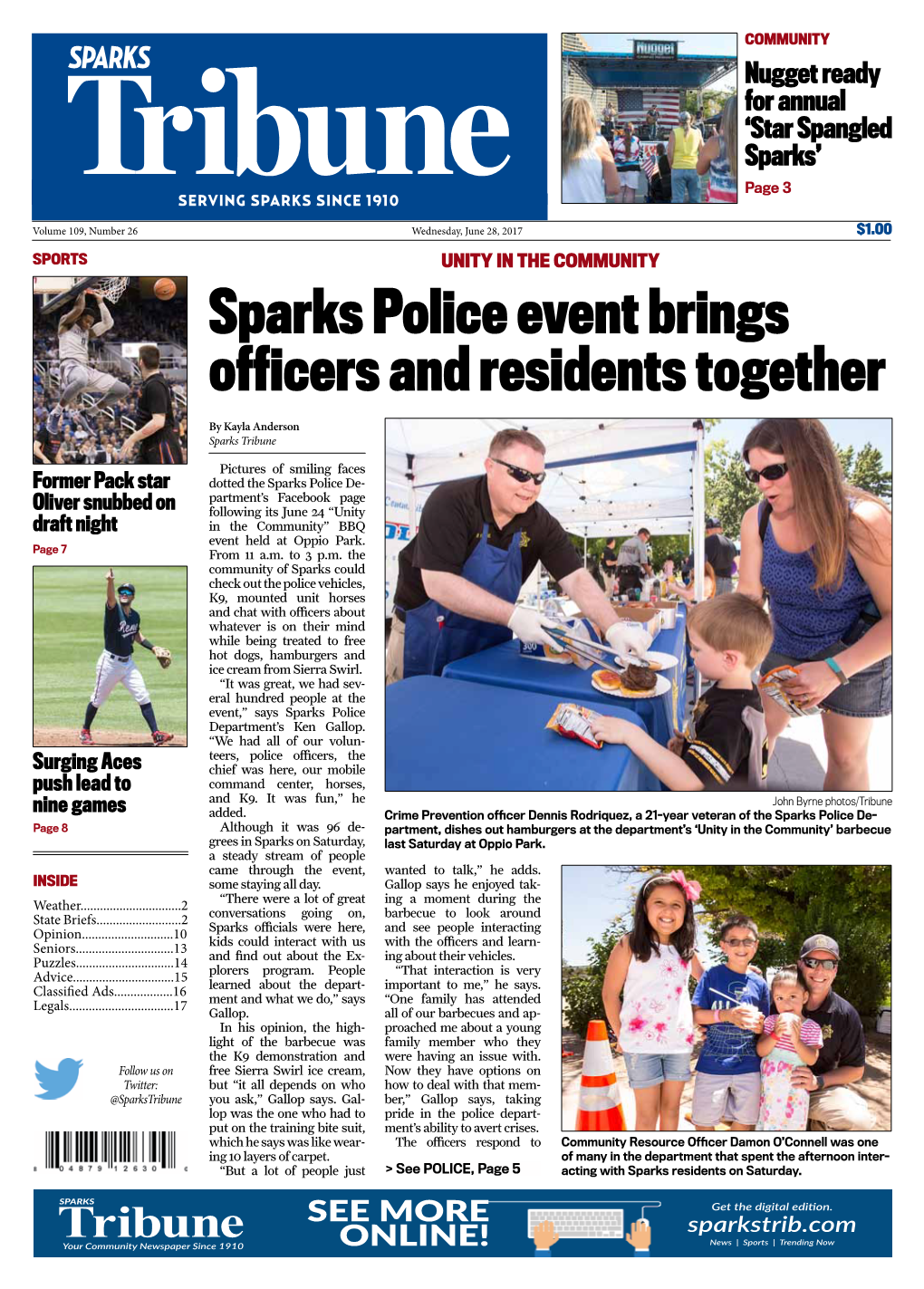 Sparks Police Event Brings Officers and Residents Together