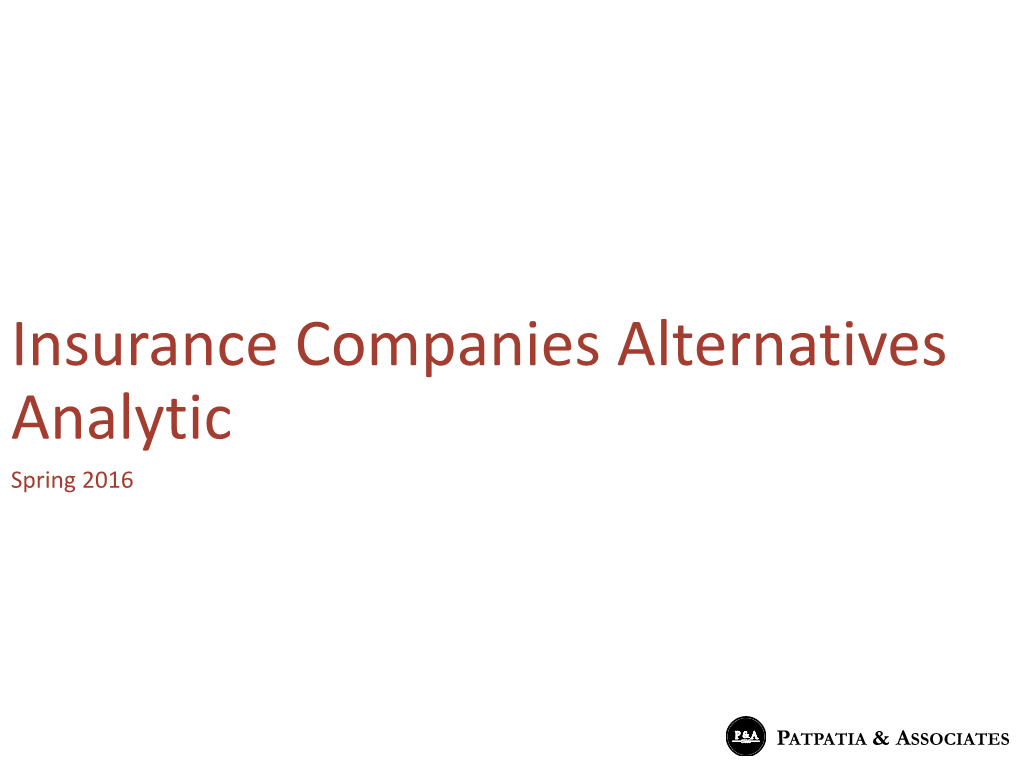 Insurance Companies Alternatives Analytic Download