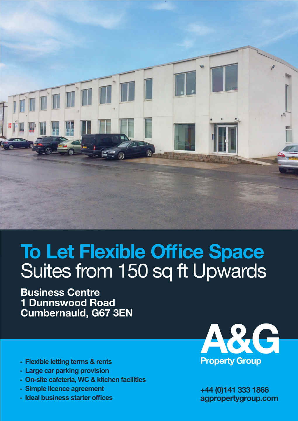 To Let Flexible Office Space Suites from 150 Sq Ft Upwards Business Centre 1 Dunnswood Road Cumbernauld, G67 3EN