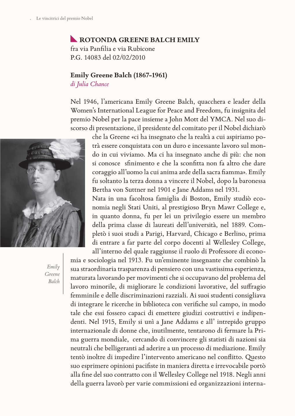 (1867-1961) Di Julia Chance