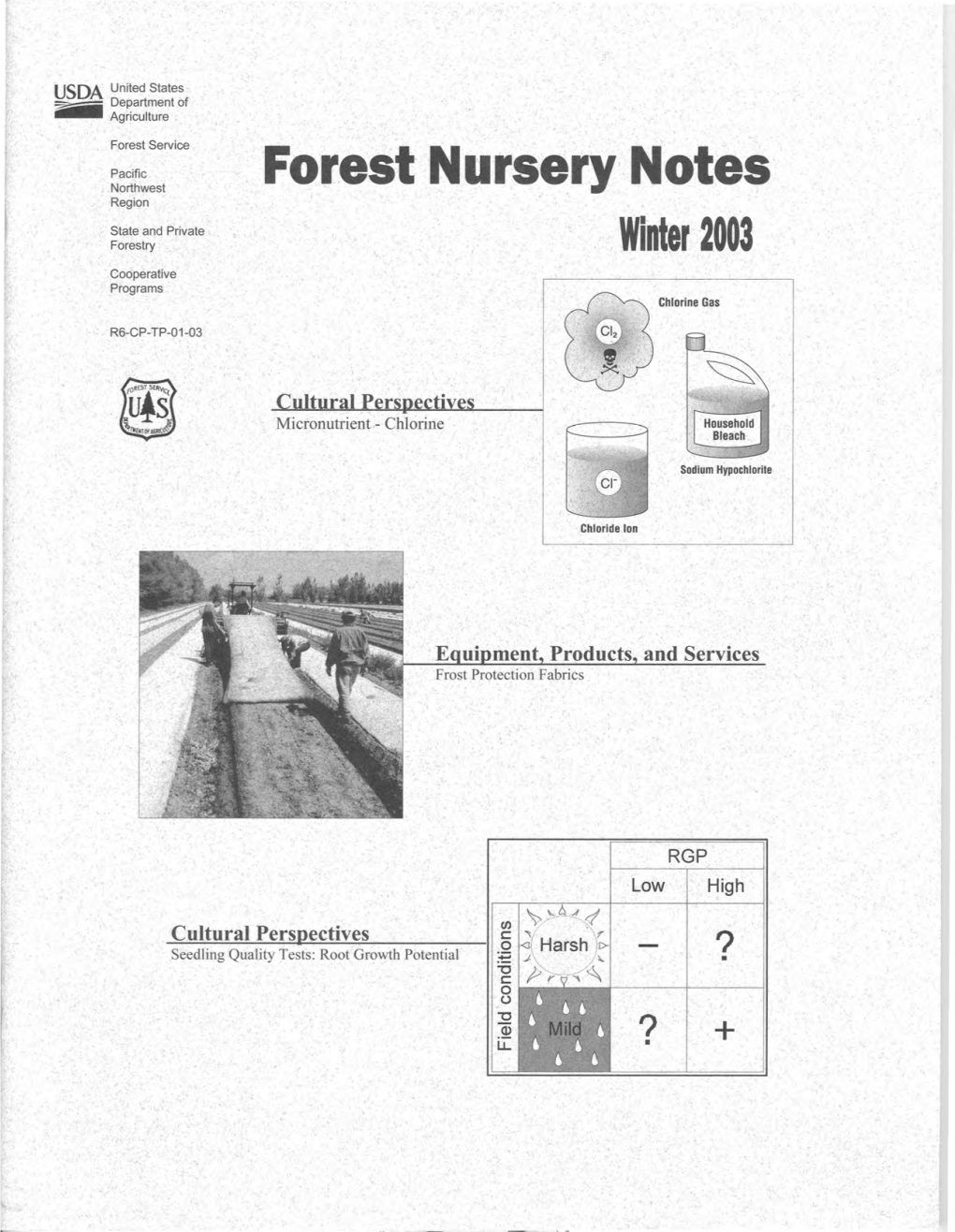 Forest Nursery Notes Region