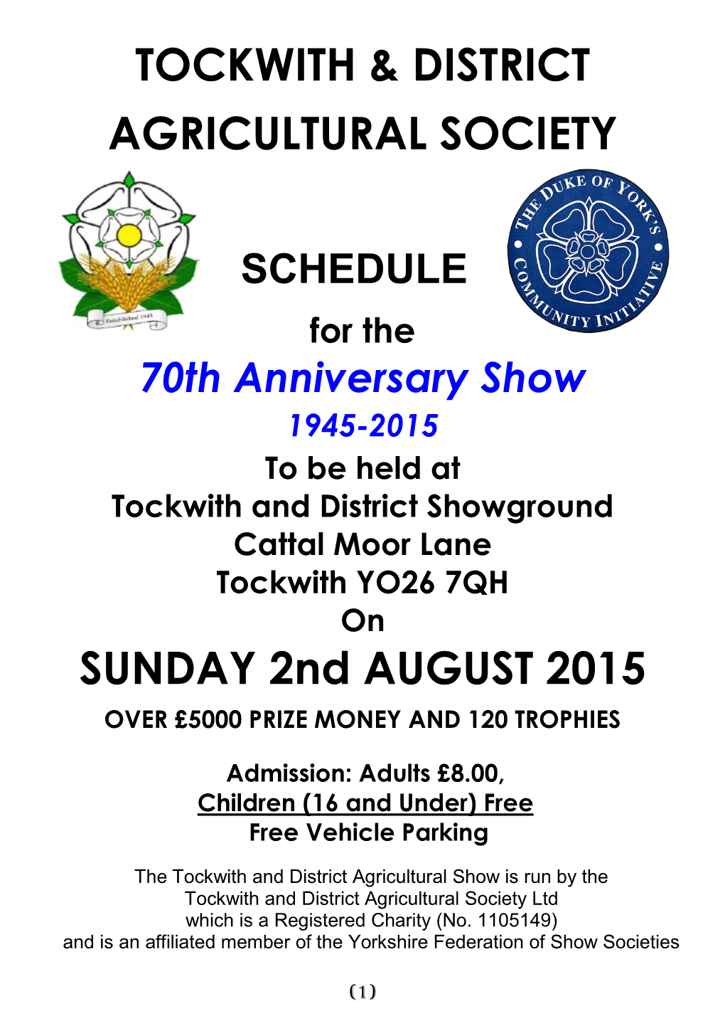 Tockwith & District Agricultural Society