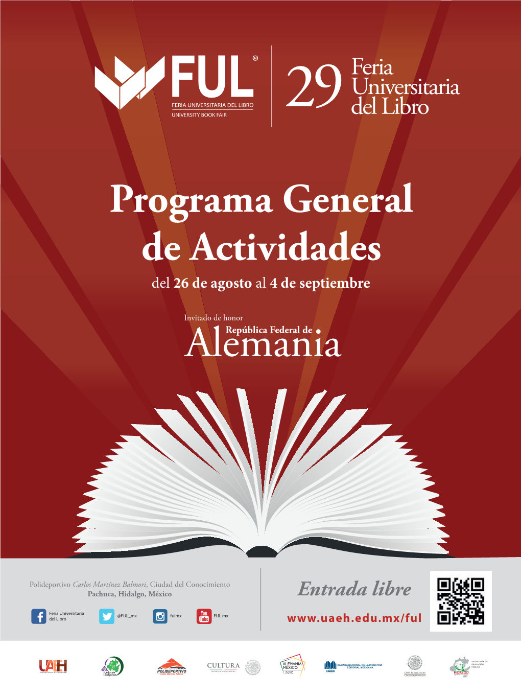 Programa General De Actividades Del 26 De Agosto Al 4 De Septiembre Impulsores