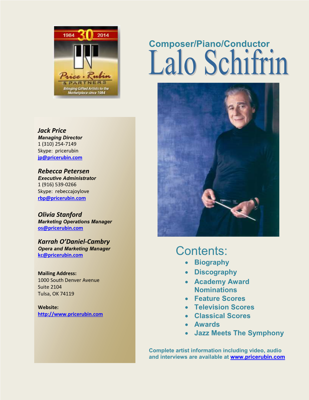 Lalo Schifrin – Jazz Meets the Symphony